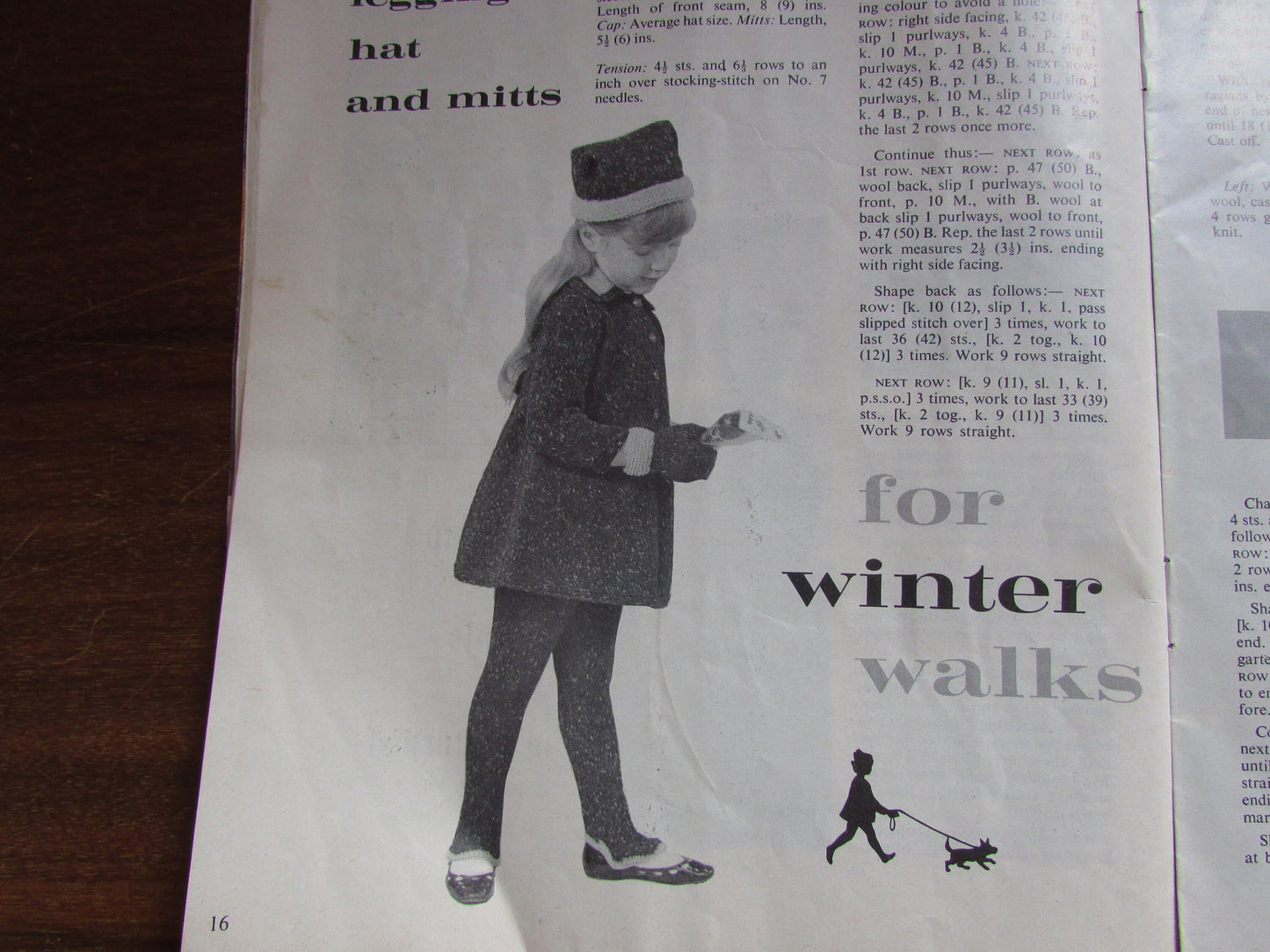 January 1964 Stitchcraft knitting & embroidery pattern booklet