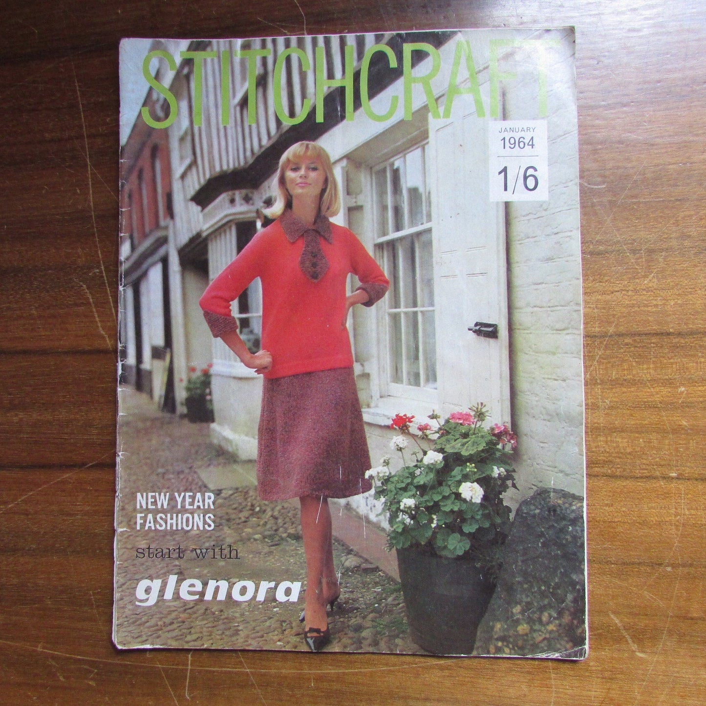 January 1964 Stitchcraft knitting & embroidery pattern booklet