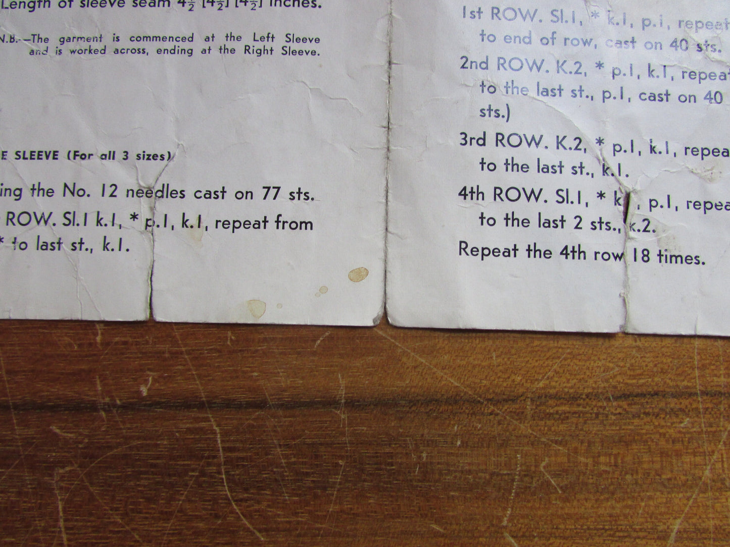 1960s Sirdar 1762 knitting pattern for lady's bolero cardigan