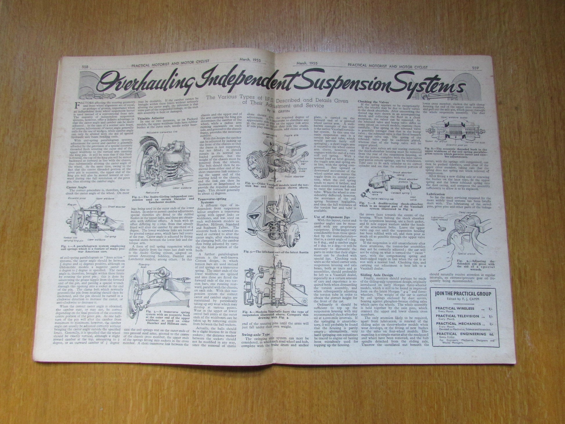 March 1955 Practical Motorist & Motorcyclist magazine