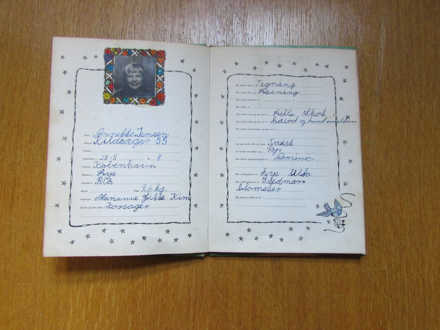 Rare 1960s Danish Mine Skolekammerater (My Schoolmates) friendship/address book