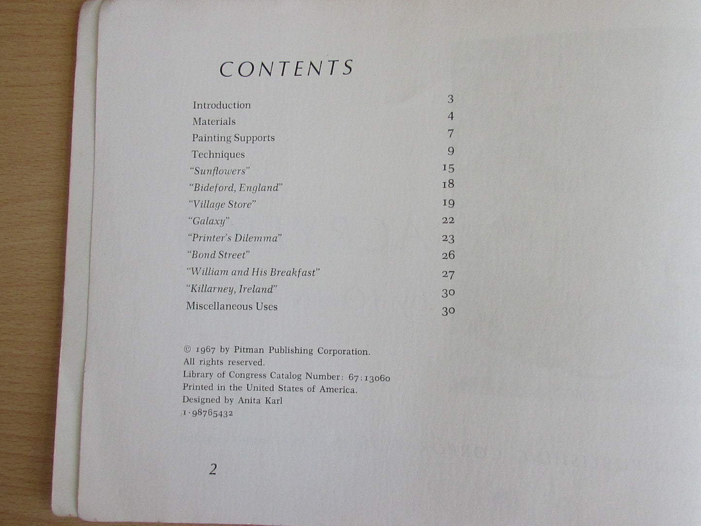 Acrylics, by John F. Mills, Pitman No.58 (Softback, 1967)