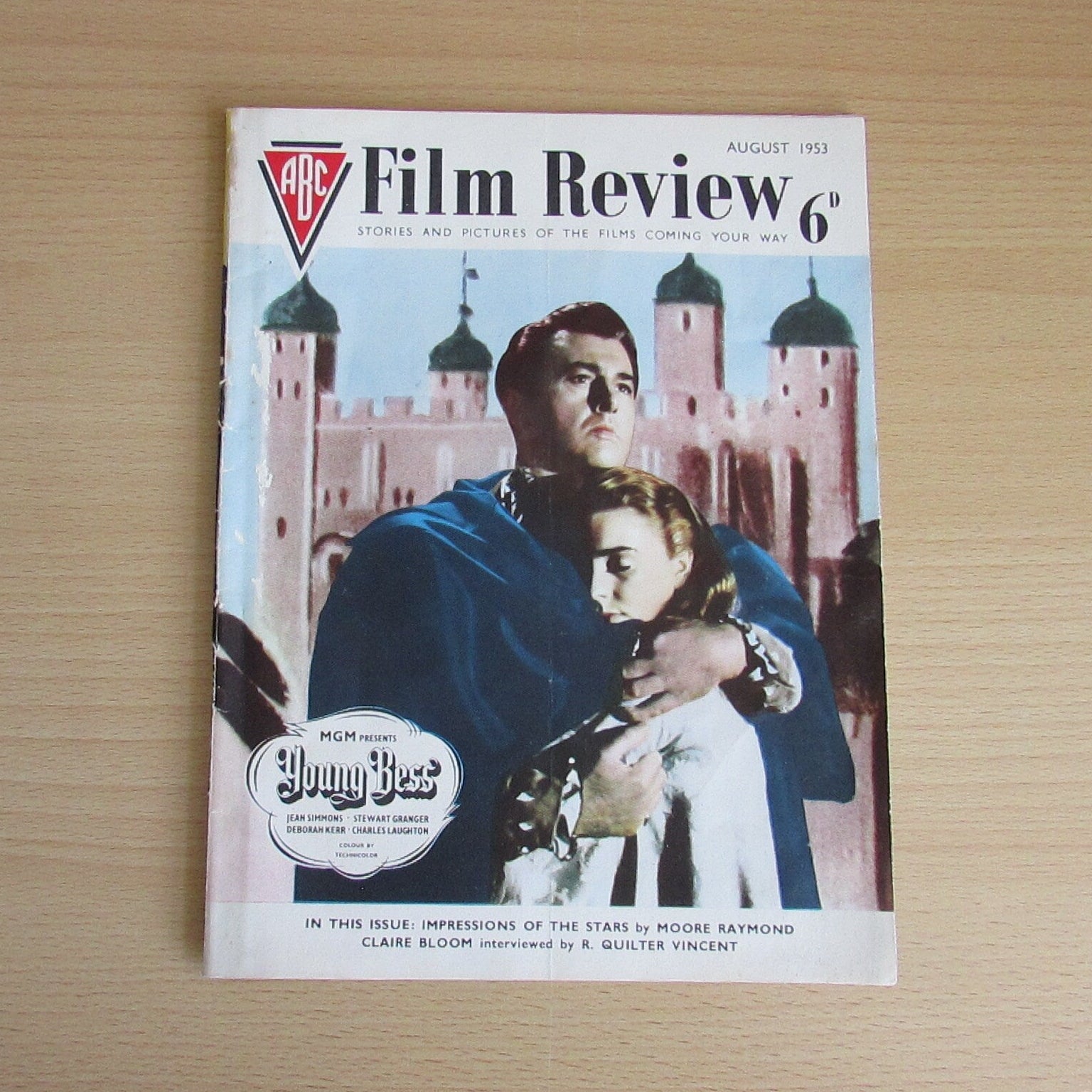 August 1953 ABC Film Review magazine: Stories & Pictures of The Films Coming Your Way