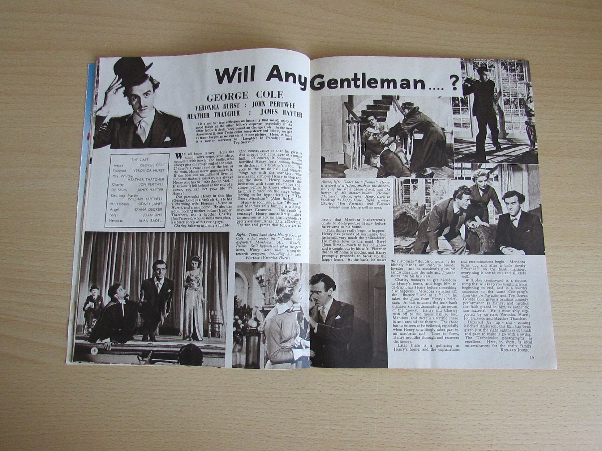 August 1953 ABC Film Review magazine: Stories & Pictures of The Films Coming Your Way