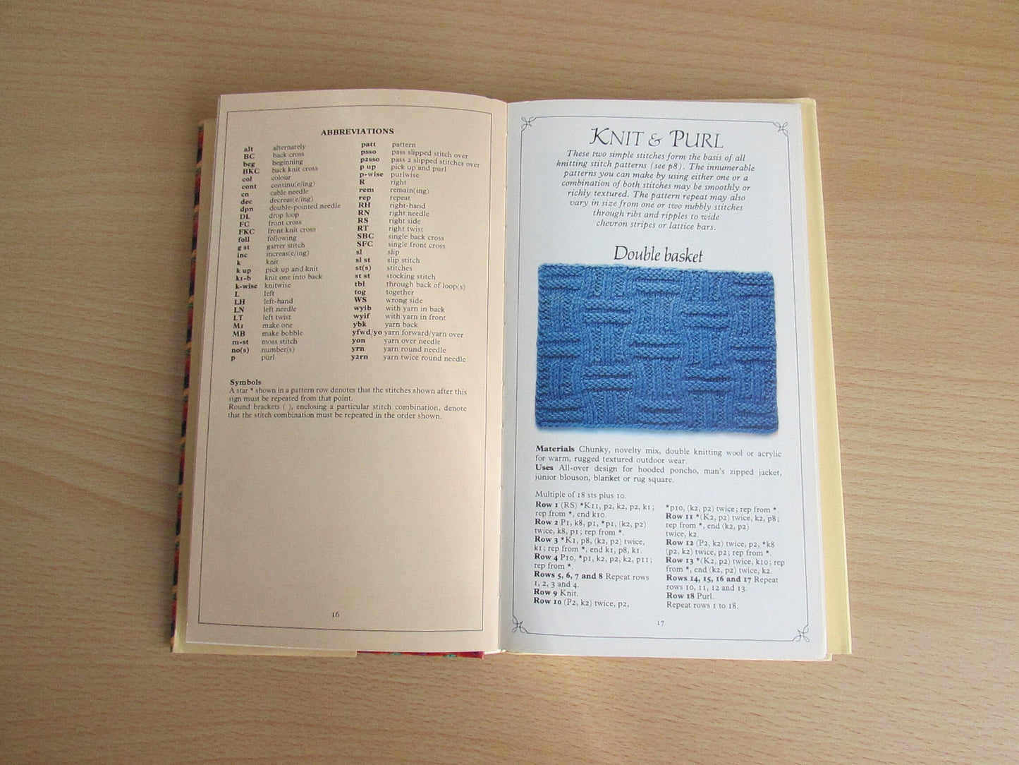 Good Housekeeping Knitting: An Illustrated Pocket Guide to Over 90 Beautiful Patterns, by Dorothea Hall (Hardback, 1983)