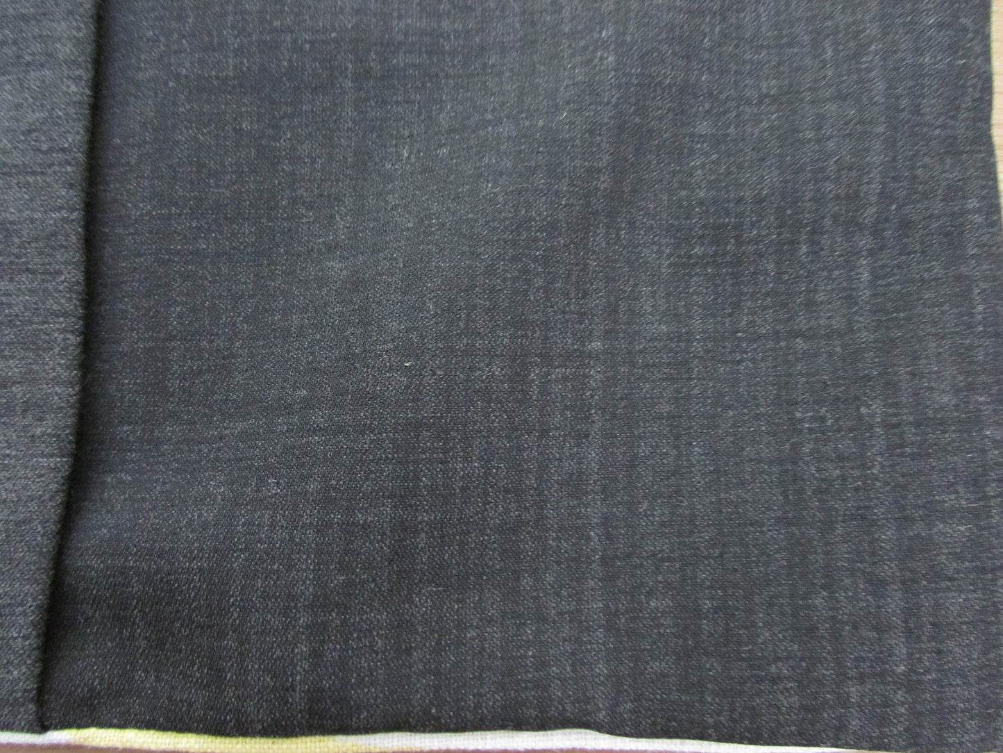 Home-made mid-century yellow/black/grey abstract cushion cover with contrast charcoal grey OR same pattern reverse