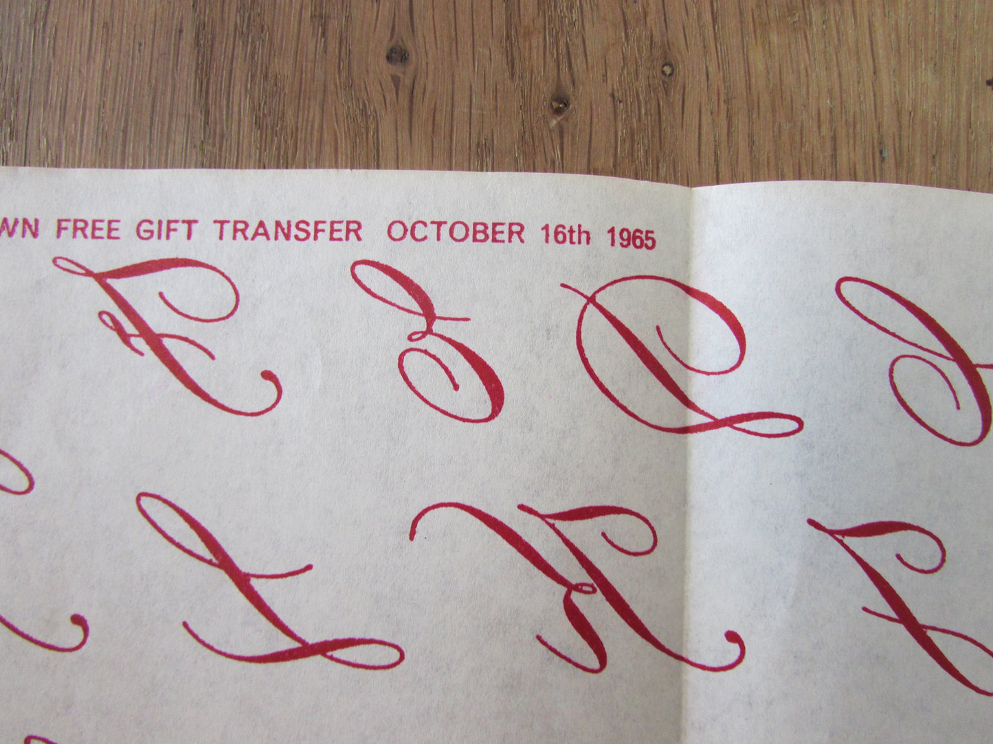 Set of 3 unused 1965 Woman's Own embroidery transfers - Stars & Ivy / Astrology Signs/ Alphabet