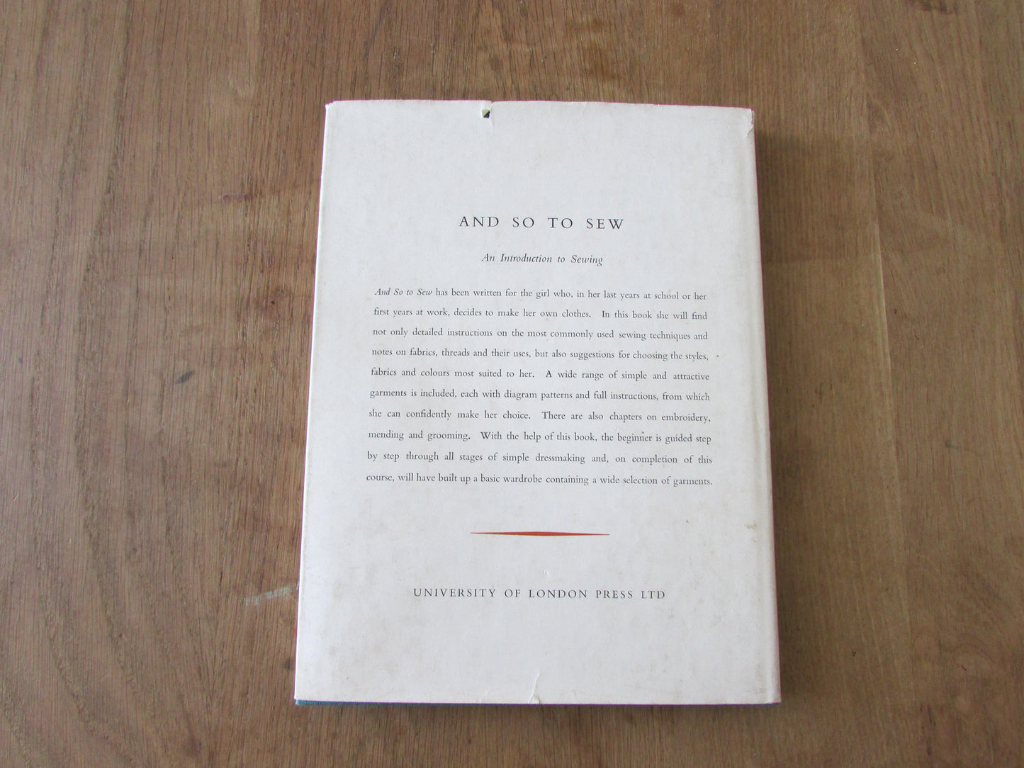 Needlework Development Scheme And So To Sew: An Introduction to Sewing (Hardback, 1963)