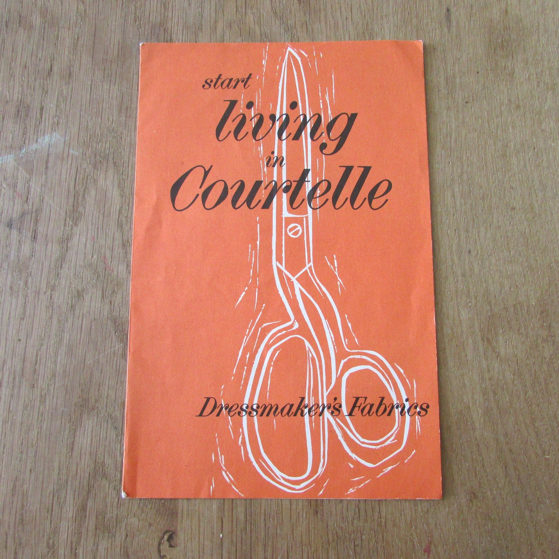 1962 Start Living in Courtelle Dressmakers Fabrics leaflet
