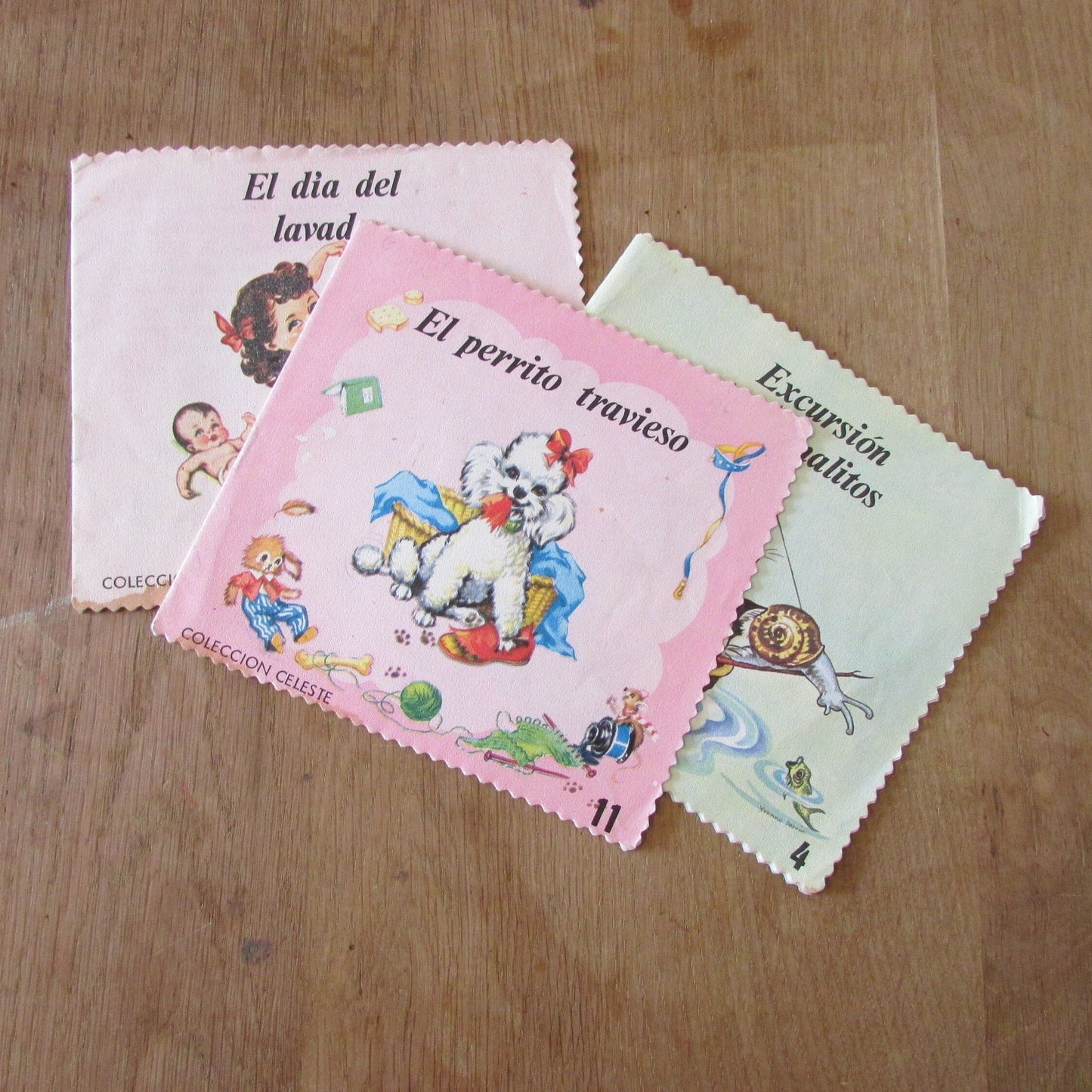 Trio of 1977 Spanish "Coleccion Celeste" children's books (Softback)