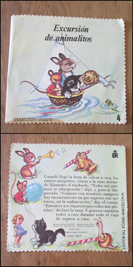 Trio of 1977 Spanish "Coleccion Celeste" children's books (Softback)