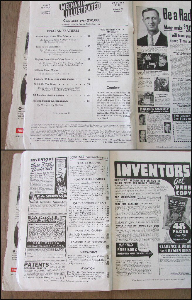 Two 1930s/40s Mechanix Illustrated magazines