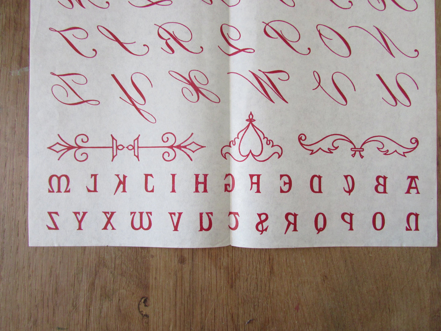 Set of 3 unused 1965 Woman's Own embroidery transfers - Stars & Ivy / Astrology Signs/ Alphabet