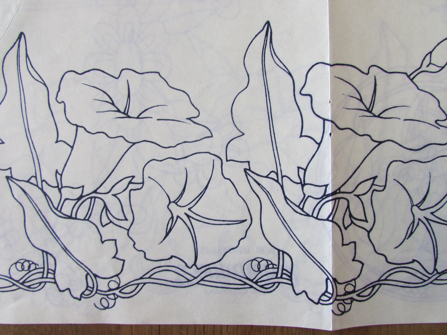 Unused 1974 Womancraft nature-themed embroidery transfer