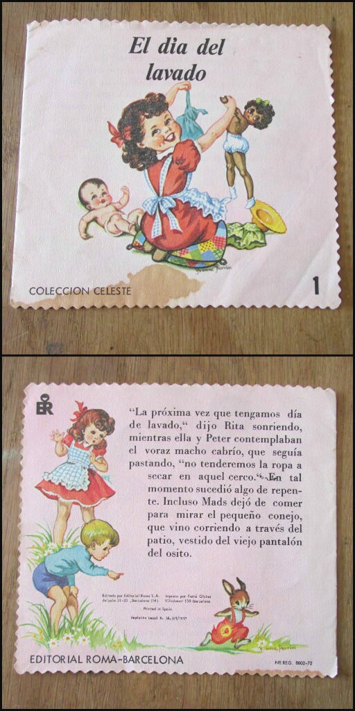 Trio of 1977 Spanish "Coleccion Celeste" children's books (Softback)