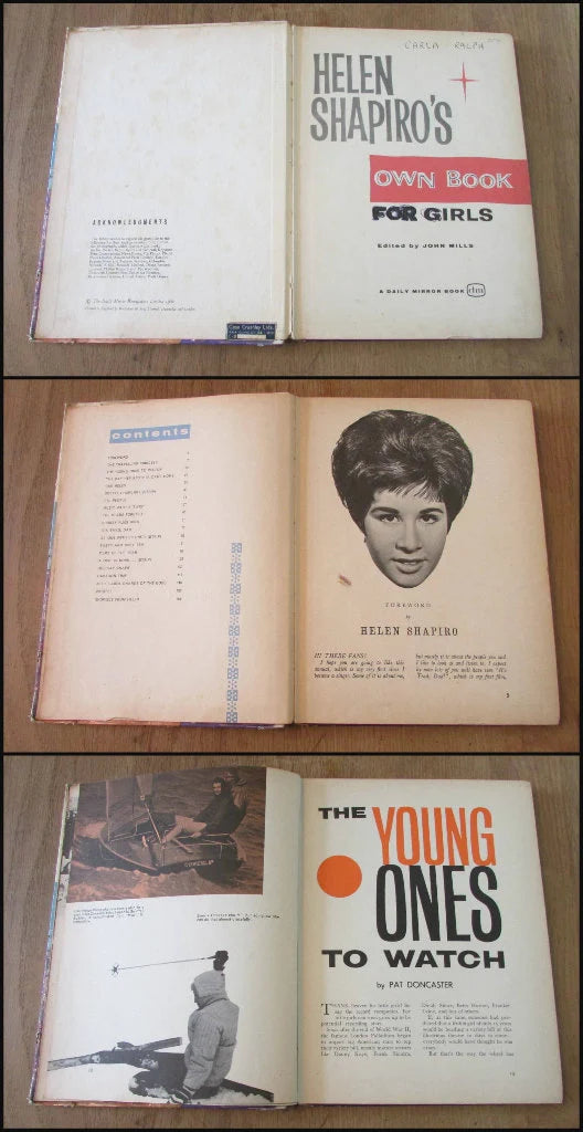 Helen Shapiro's Own Book for Girls annual (Hardback, 1962)