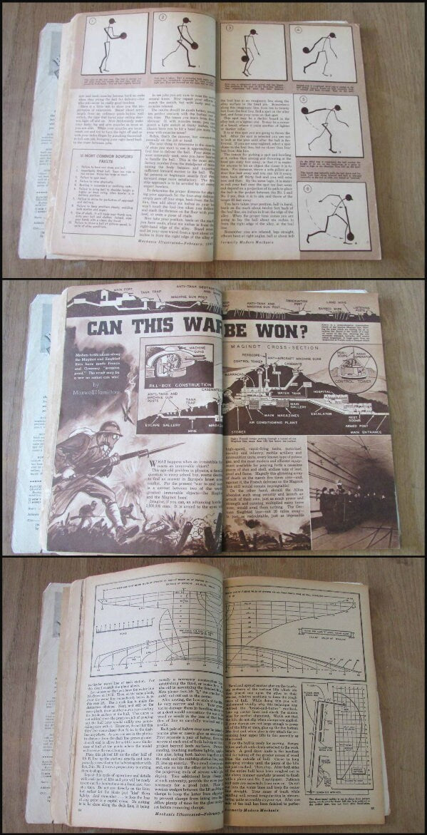 Two 1930s/40s Mechanix Illustrated magazines