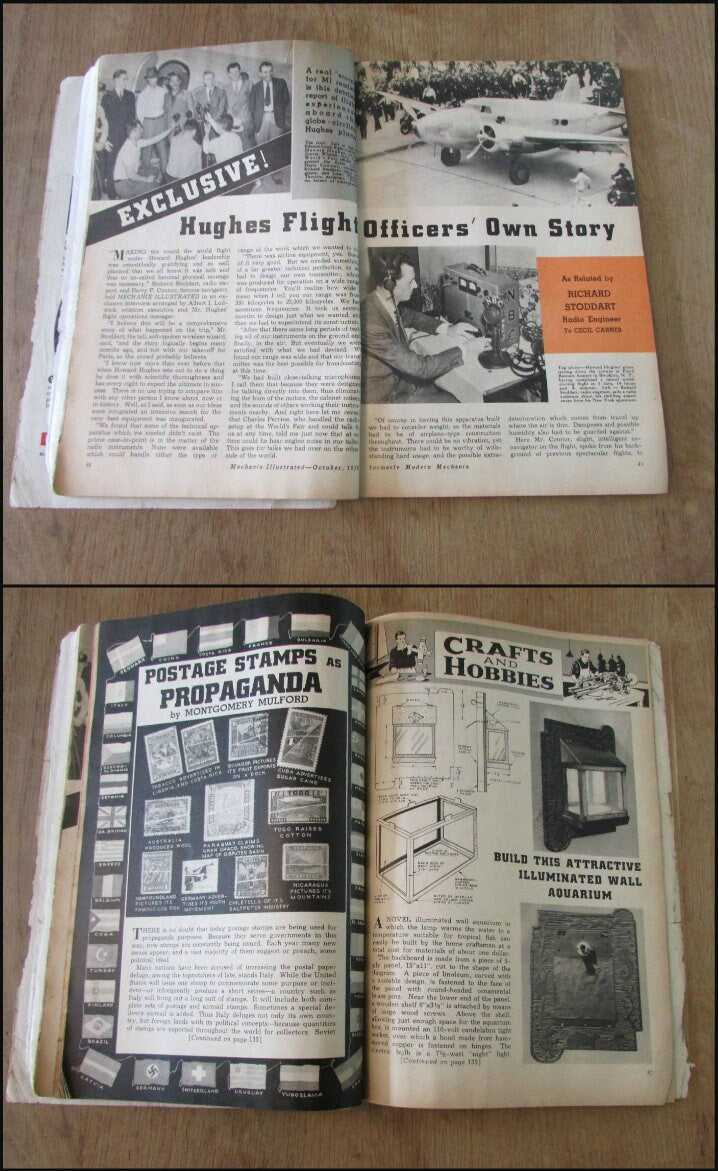 Two 1930s/40s Mechanix Illustrated magazines