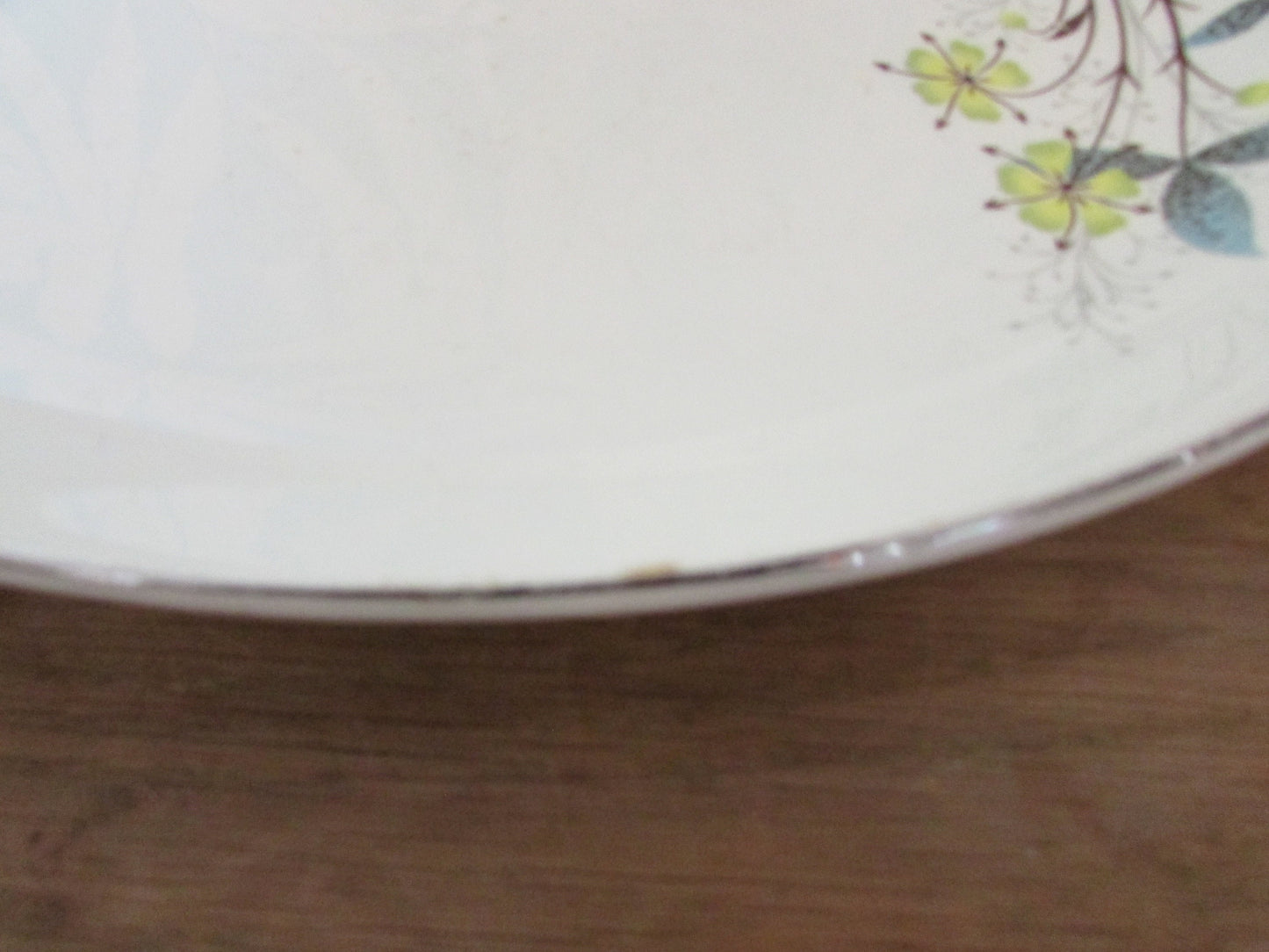 1958 British Anchor floral & leaf pattern platter/serving dish