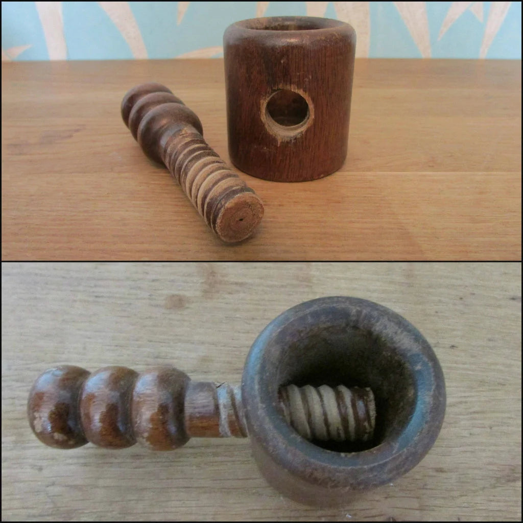 1970s novelty ceramic monkey nut cracker set