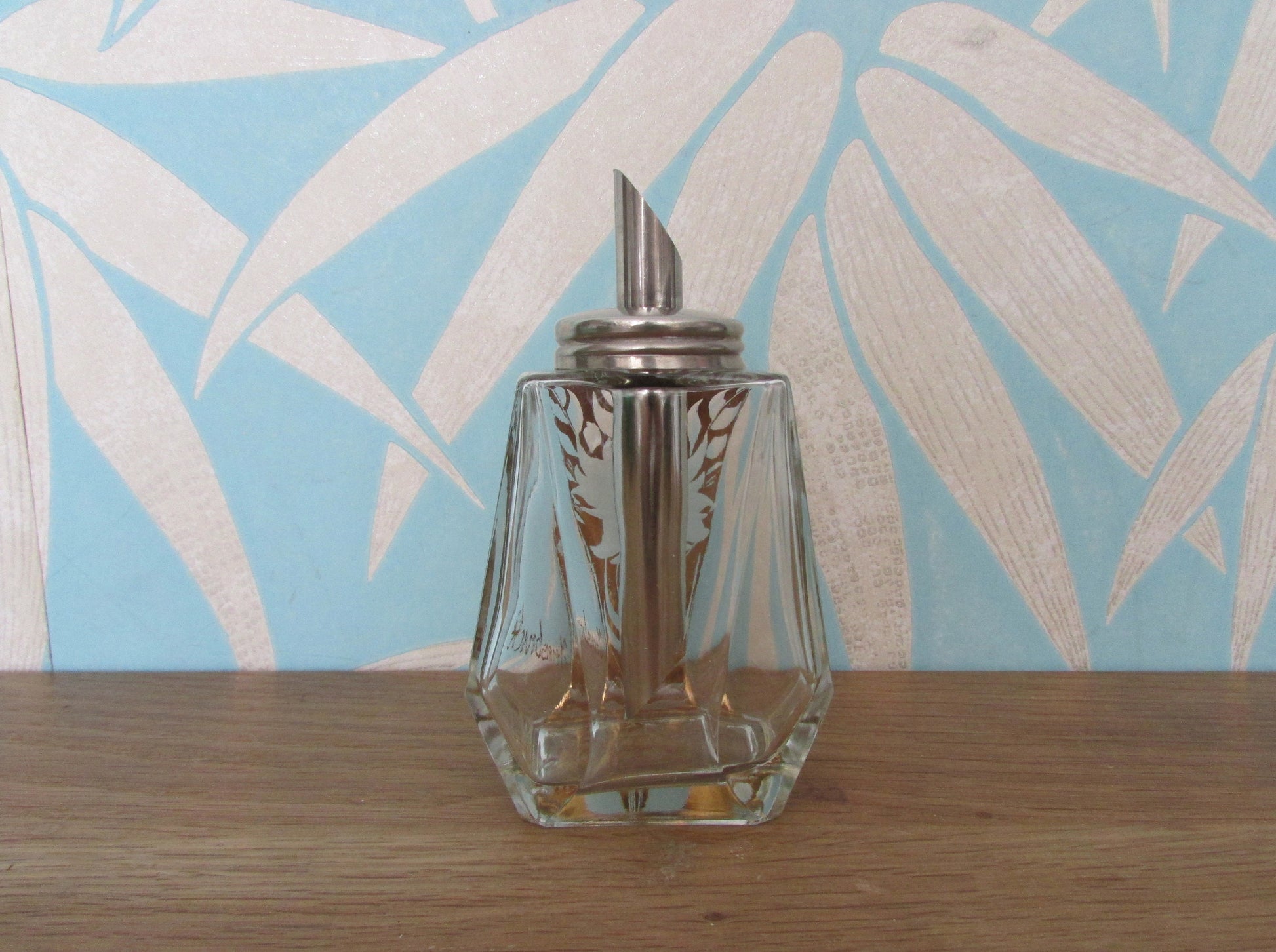 Vintage Innsbruck, Austria touristware handpainted gold edelweiss sugar pourer