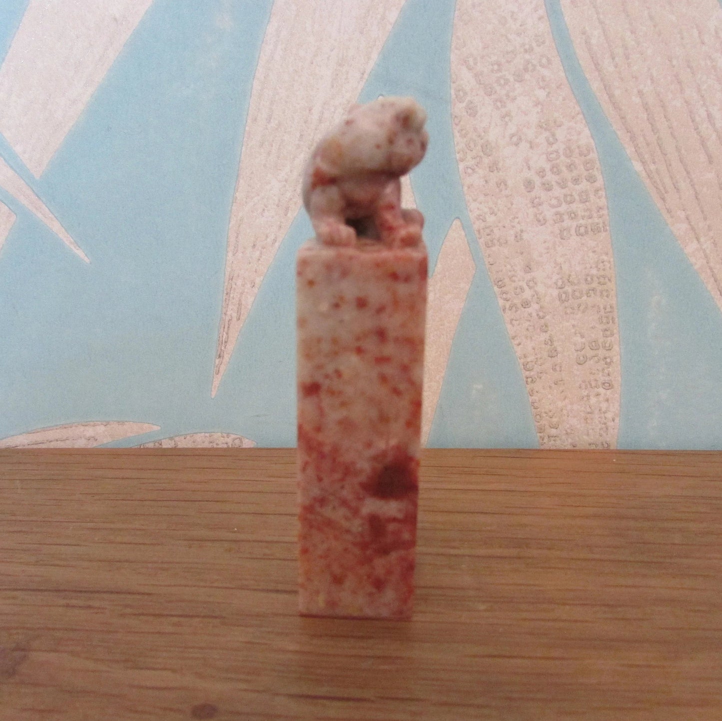 1940s/50s Japanese soapstone Hanko seal in Bakelite slide case
