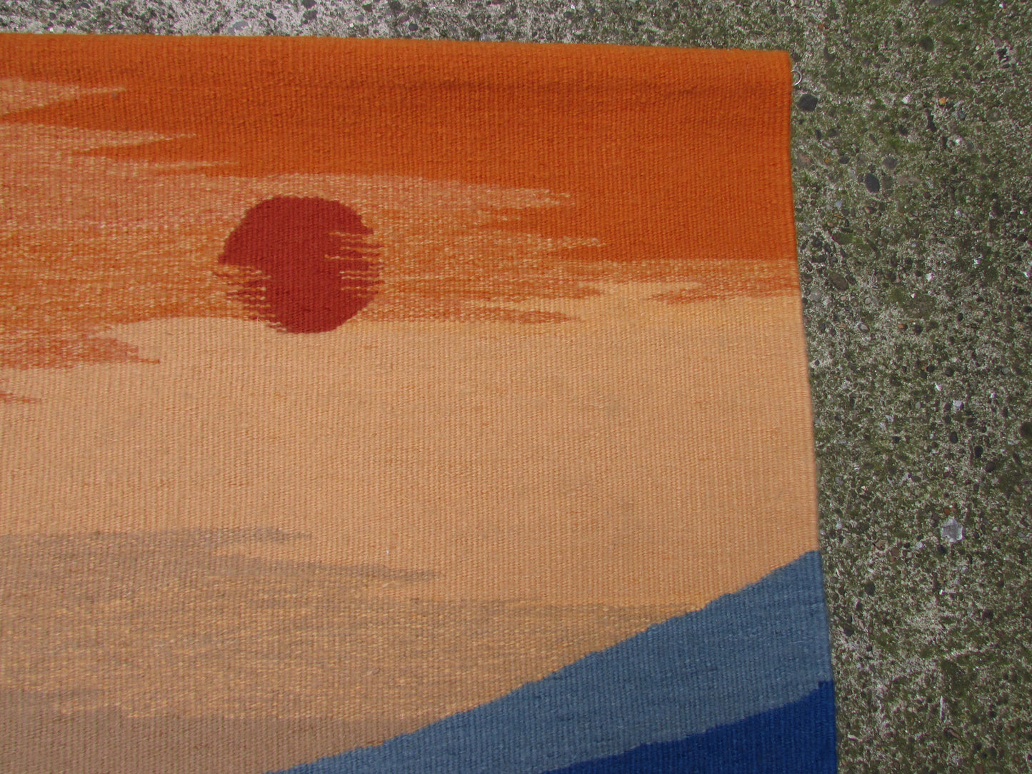 1998 Manos Del Uruguay handcrafted "Campo de Luna" wall tapestry