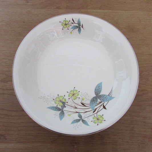 Set of six 1959 British Anchor floral & leaf pattern bowls