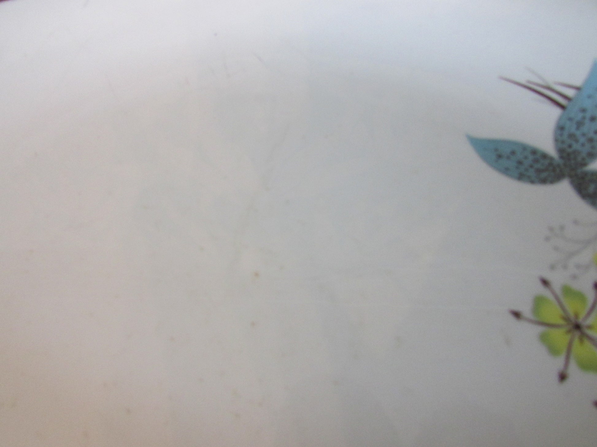 1958 British Anchor floral & leaf pattern platter/serving dish