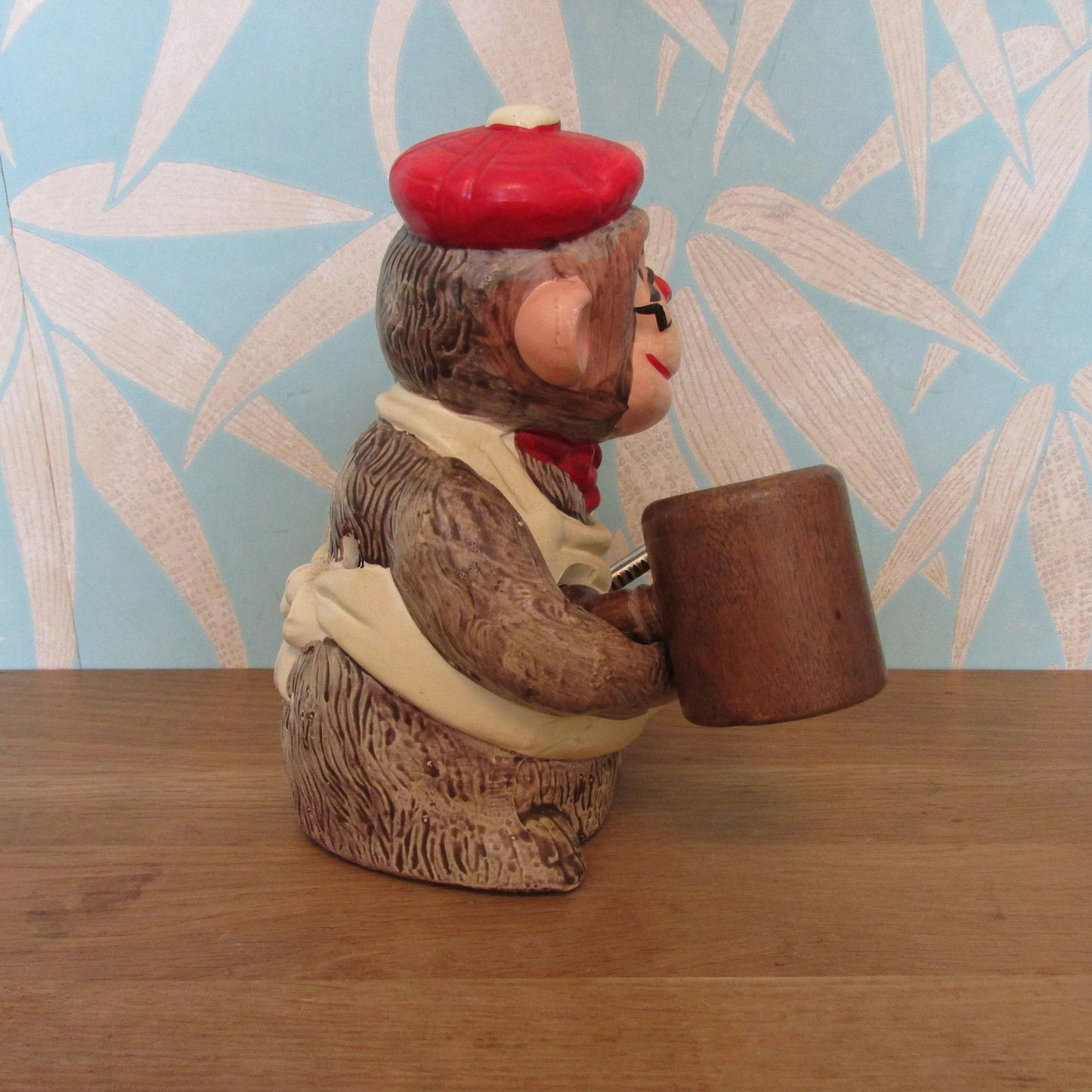 1970s novelty ceramic monkey nut cracker set