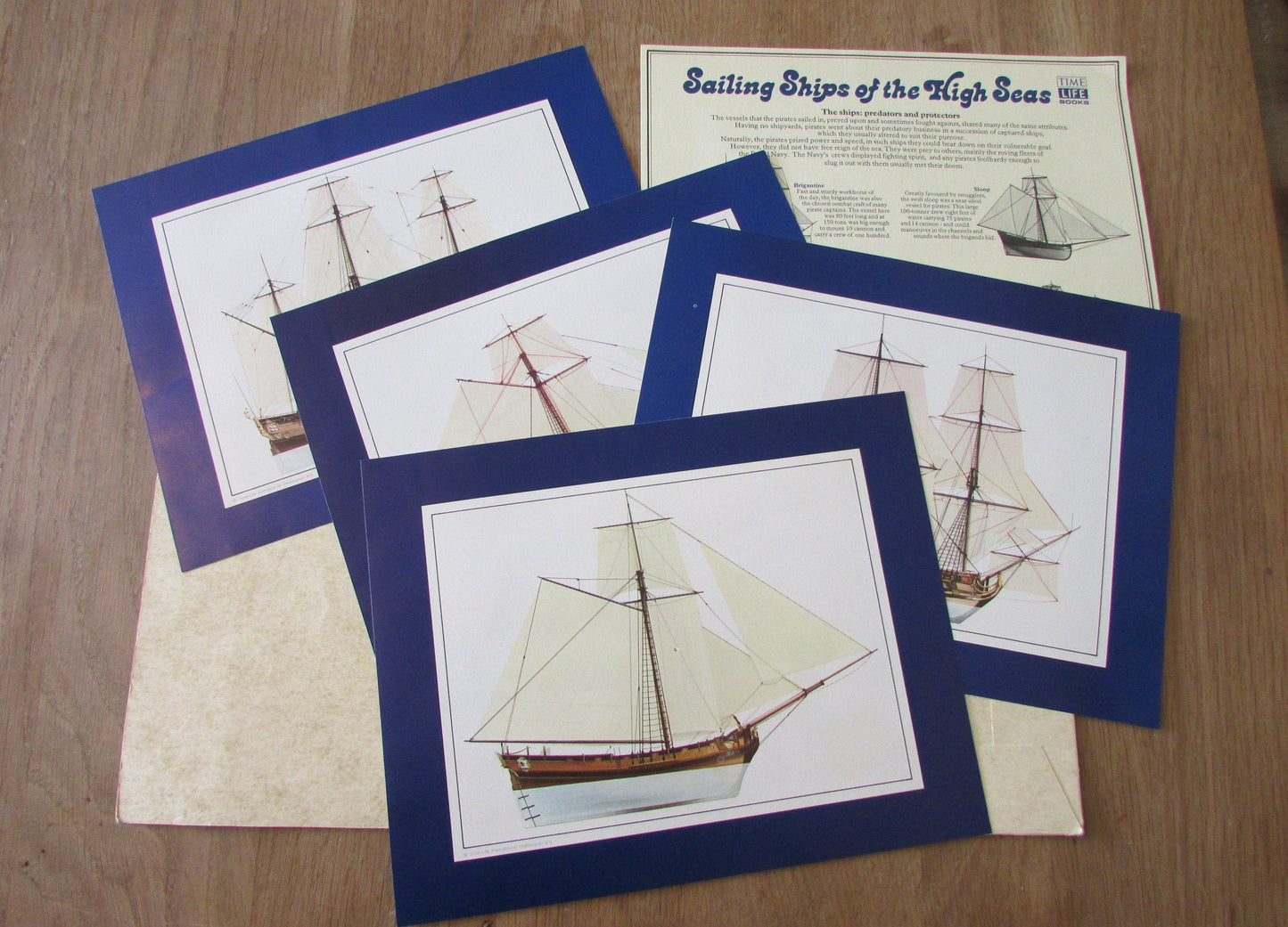Vintage Time Life collection of Sailing Ships of The High Seas prints