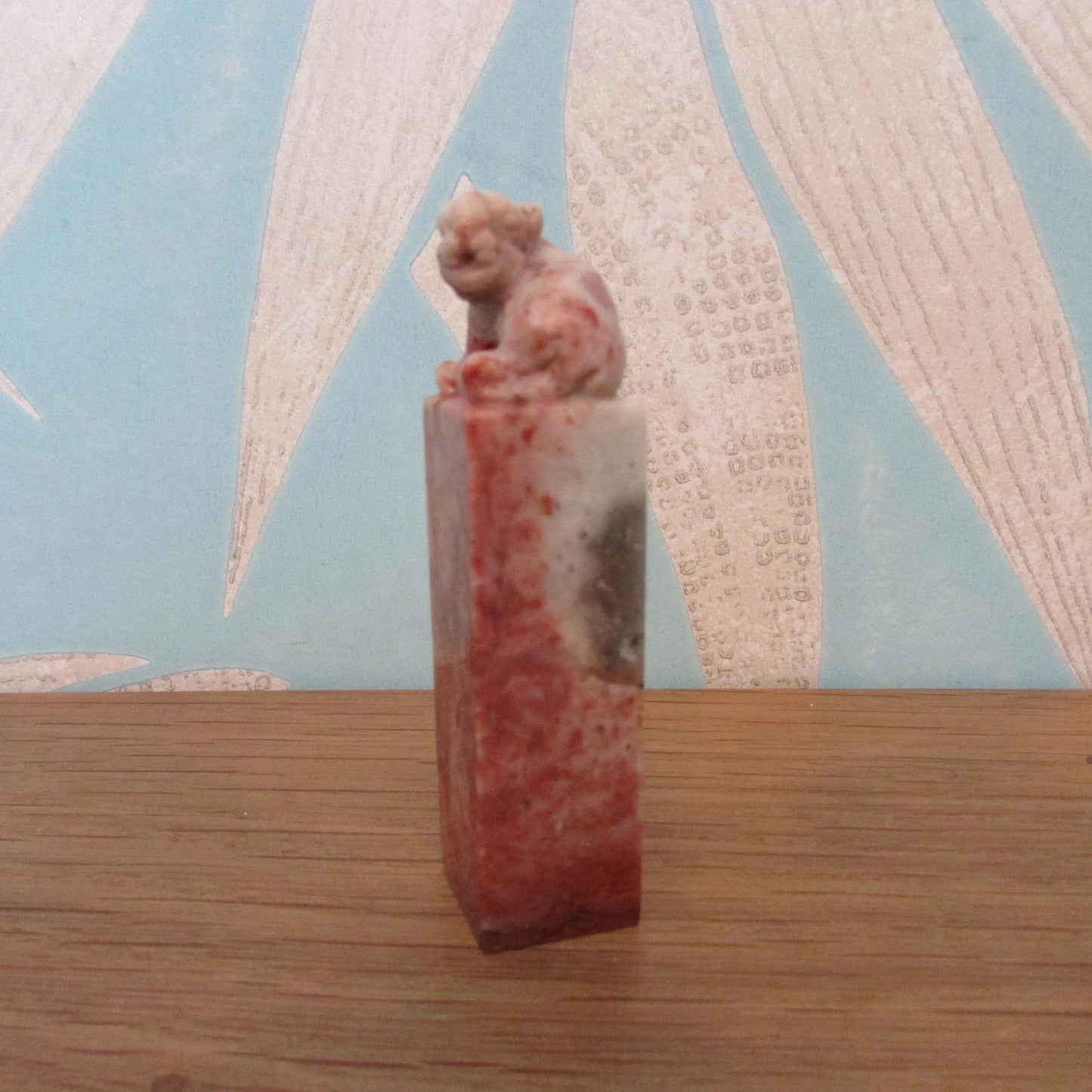 1940s/50s Japanese soapstone Hanko seal in Bakelite slide case