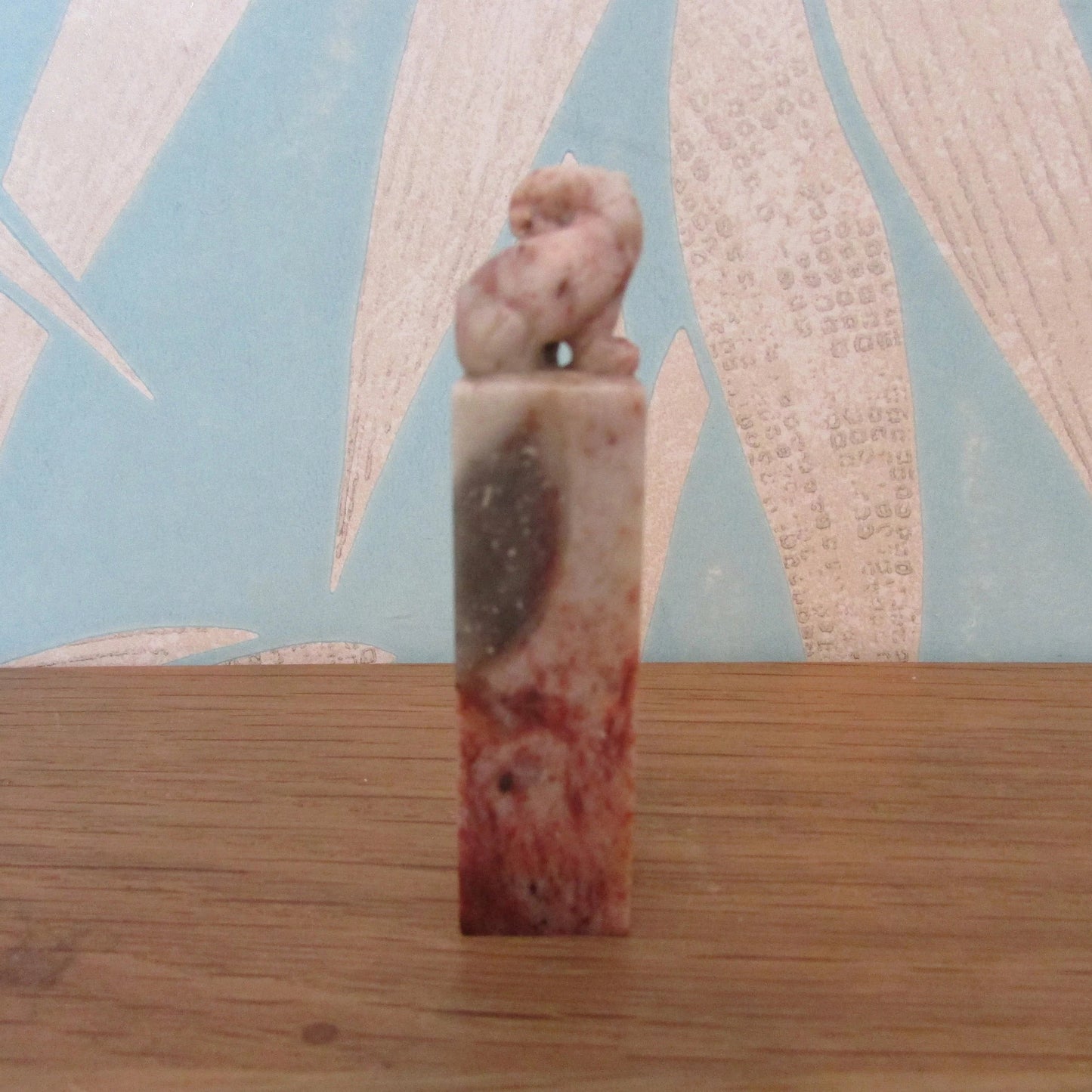 1940s/50s Japanese soapstone Hanko seal in Bakelite slide case