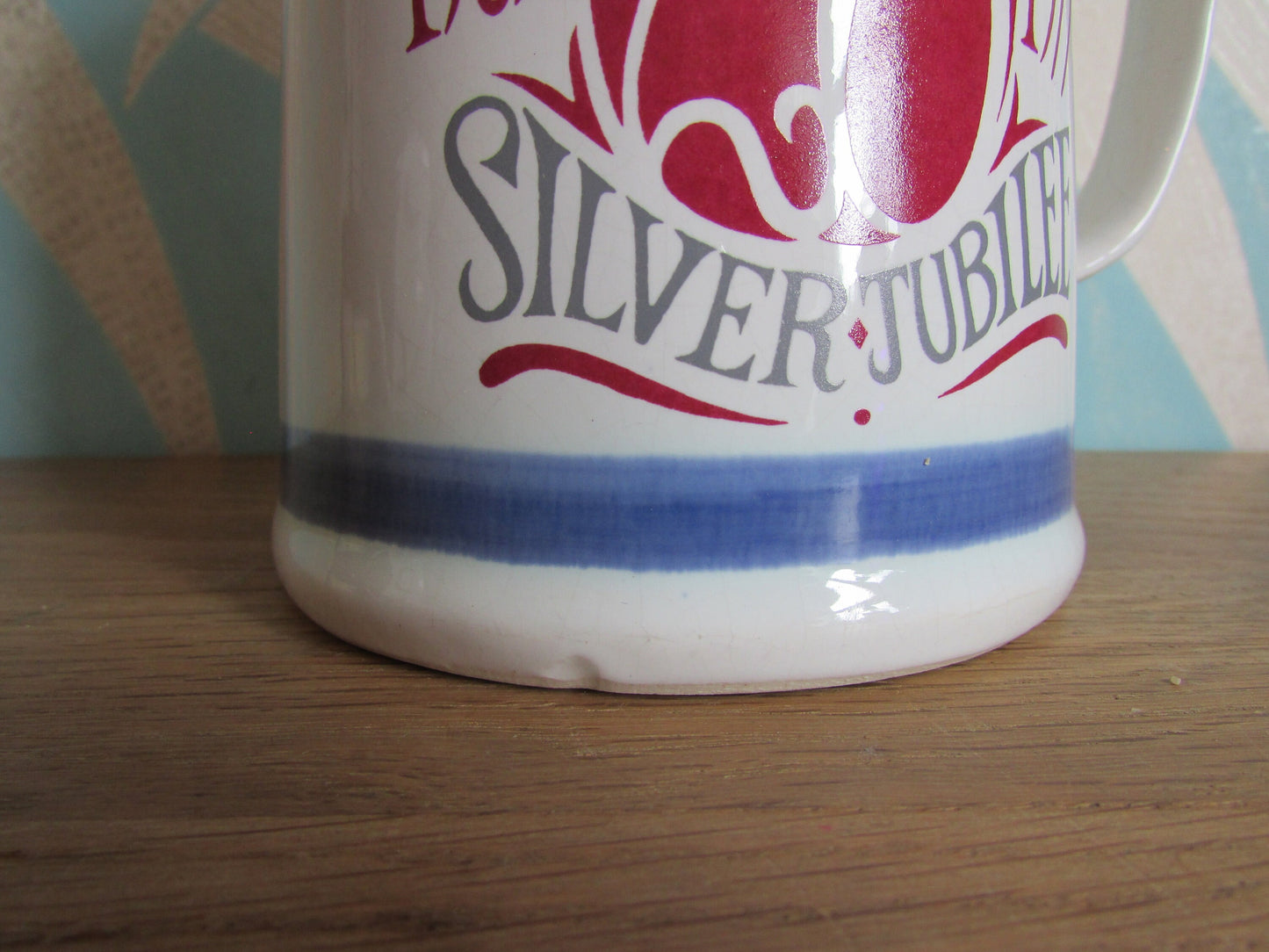 1977 Cinque Ports Pottery Queen Elizabeth II Silver Jubilee commemorative tankard