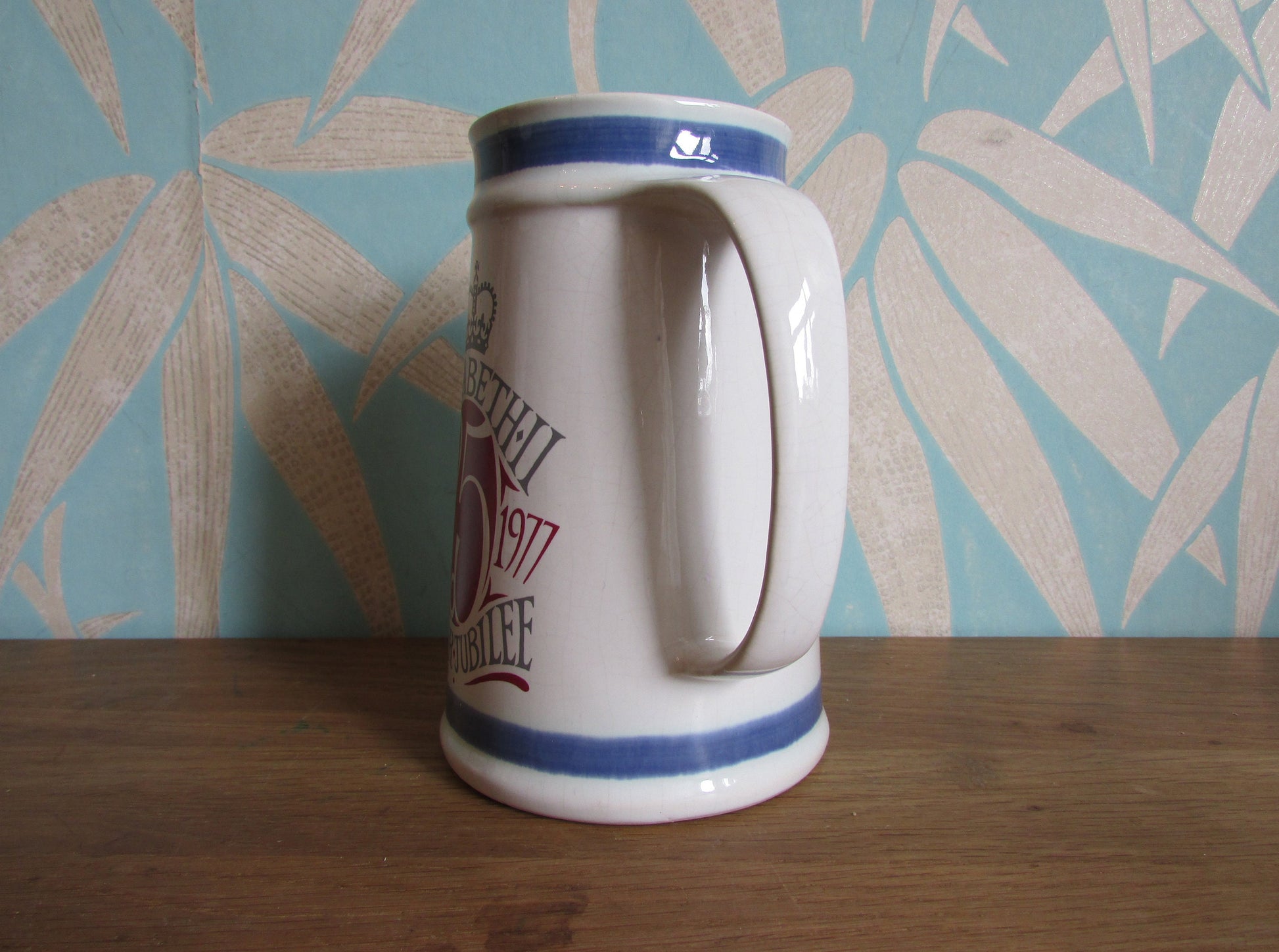 1977 Cinque Ports Pottery Queen Elizabeth II Silver Jubilee commemorative tankard