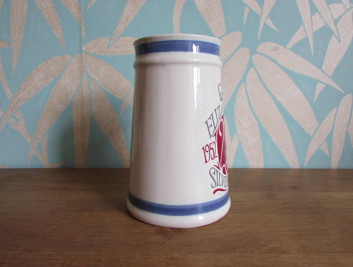 1977 Cinque Ports Pottery Queen Elizabeth II Silver Jubilee commemorative tankard
