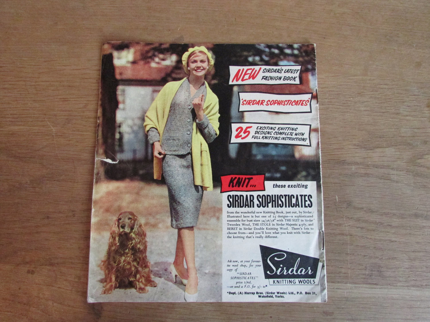 1950s Sirdar Woman's Illustrated Knitting gift book: Continental Jumpers