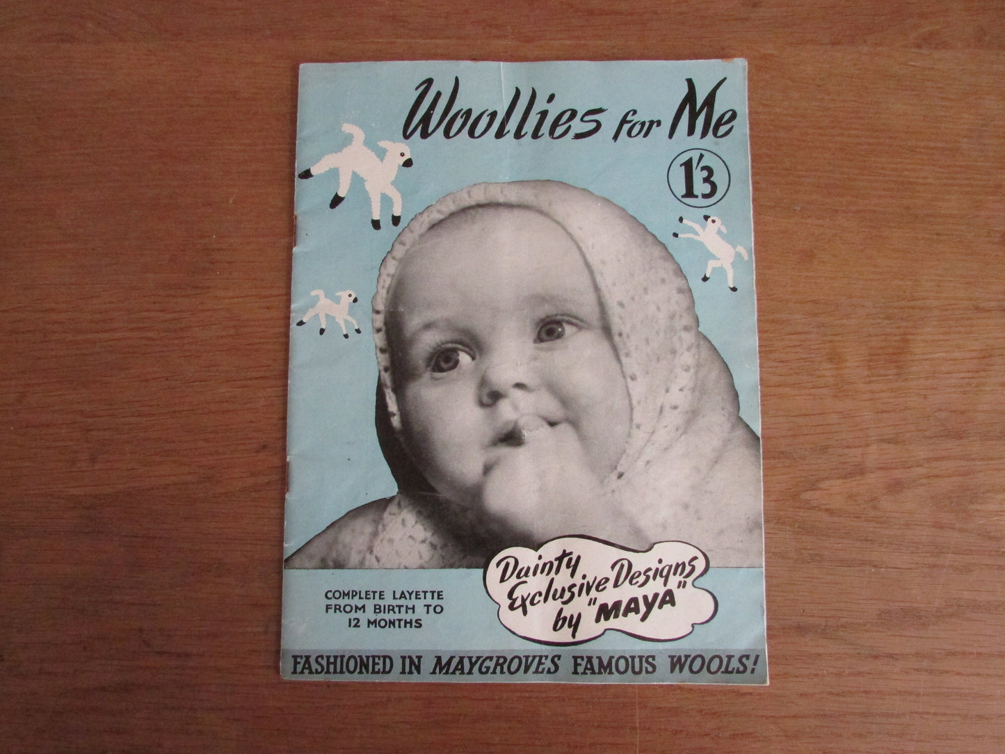 Vintage Woollies for Me knitting booklet; dainty exclusive designs by "Maya"
