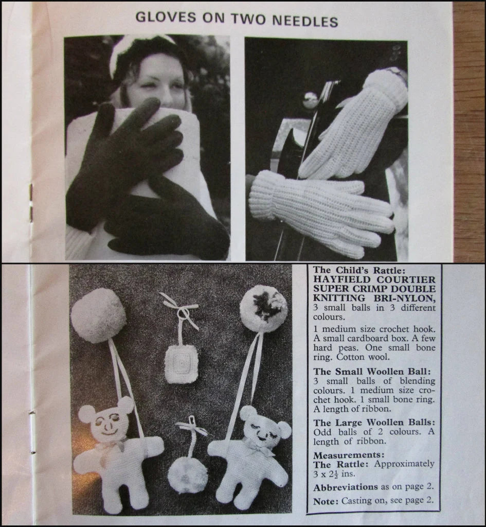 1960s Hayfield Odd Ounce pattern booklet