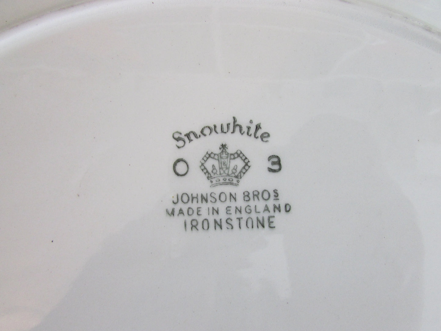 Pair of 1950s Johnson Bros Snowhite "Rose" platters