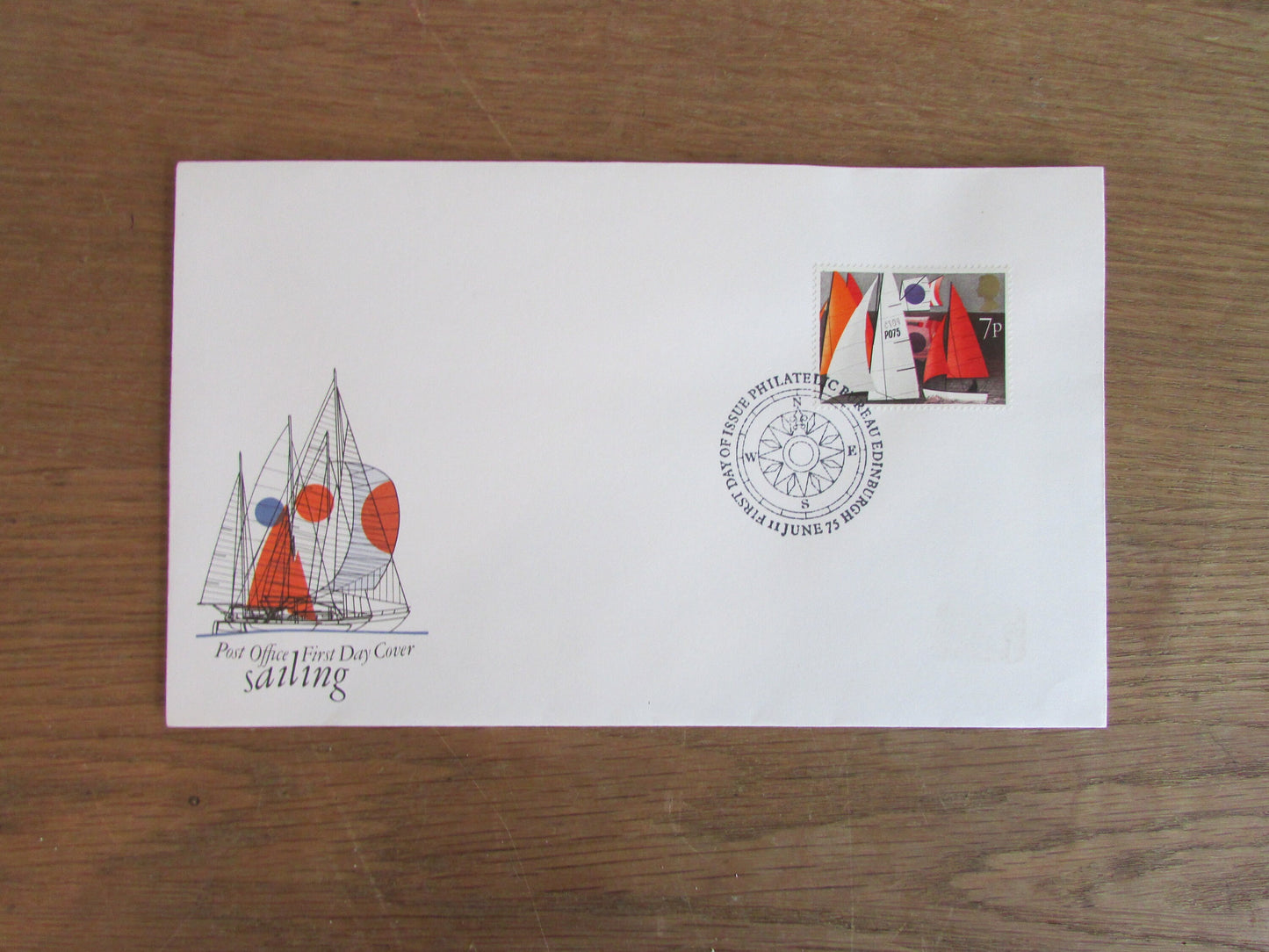Set of four 1975 Post Office First Day Covers: Sailing