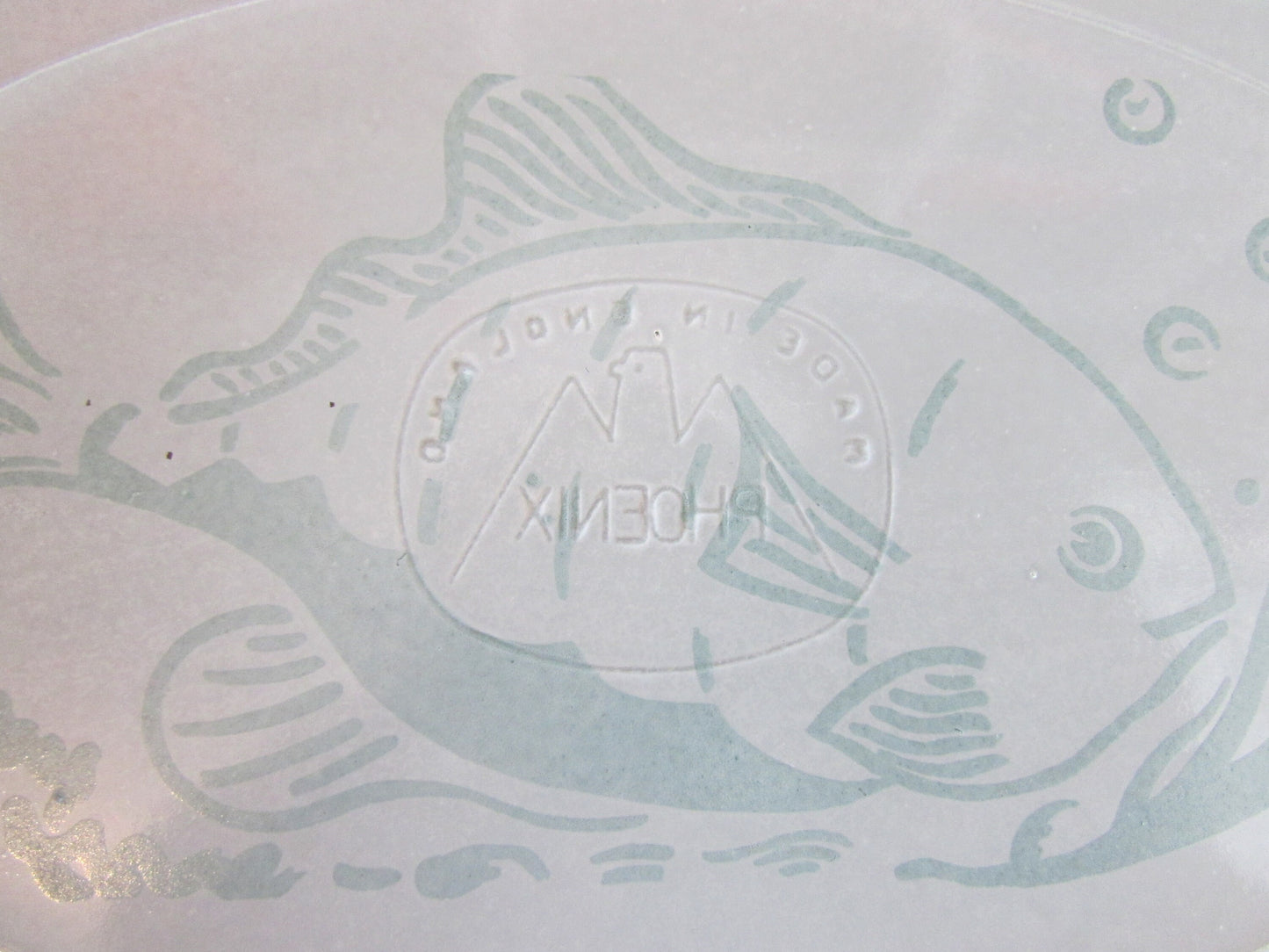 1960s 7-piece Phoenix Opalware tropical fish design oval platter set