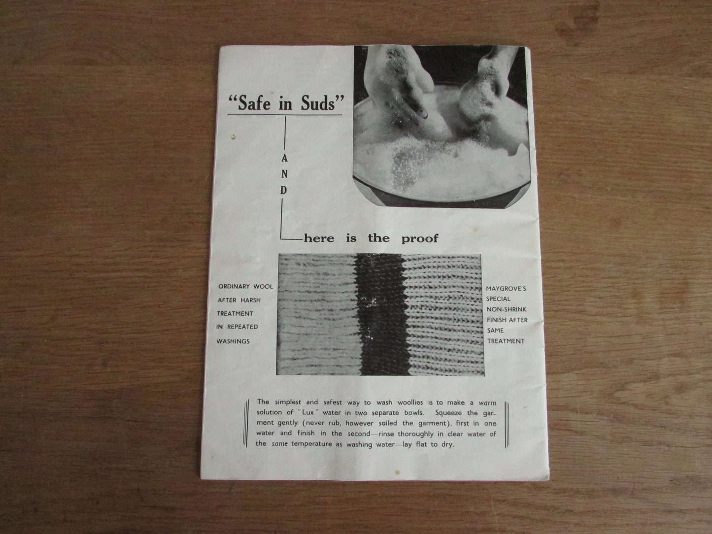 Vintage Woollies for Me knitting booklet; dainty exclusive designs by "Maya"