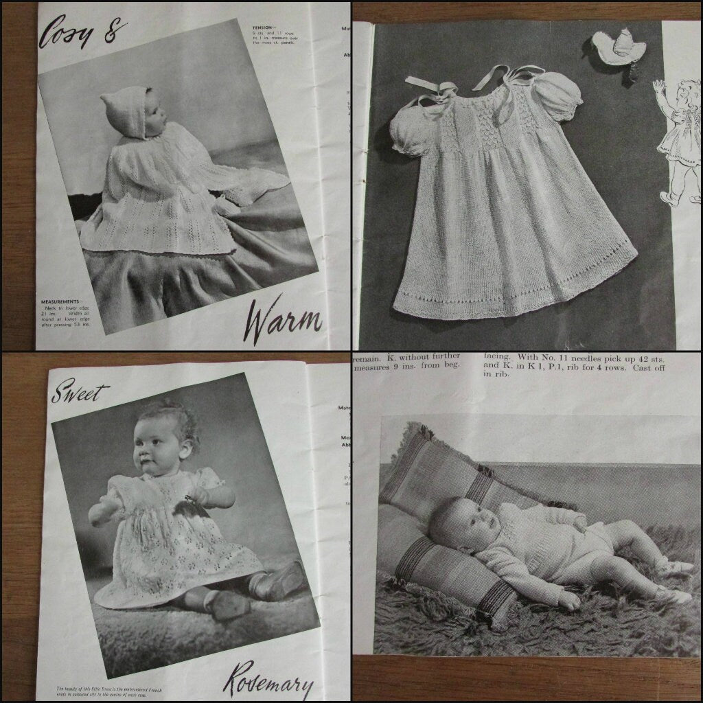 Vintage Woollies for Me knitting booklet; dainty exclusive designs by "Maya"