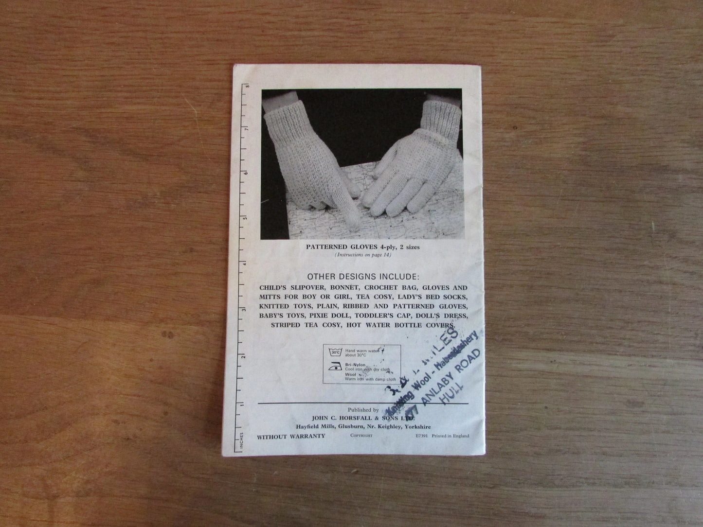 1960s Hayfield Odd Ounce pattern booklet