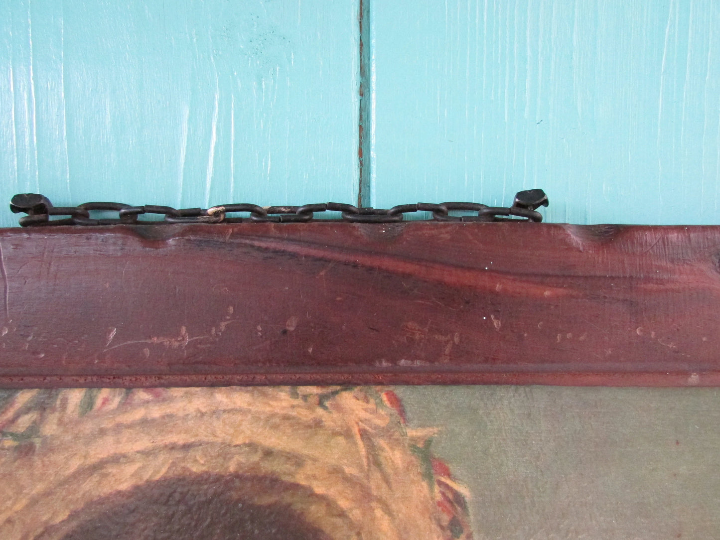 Mid-century framed child water carrier print by M. Rosa Arsalaguet