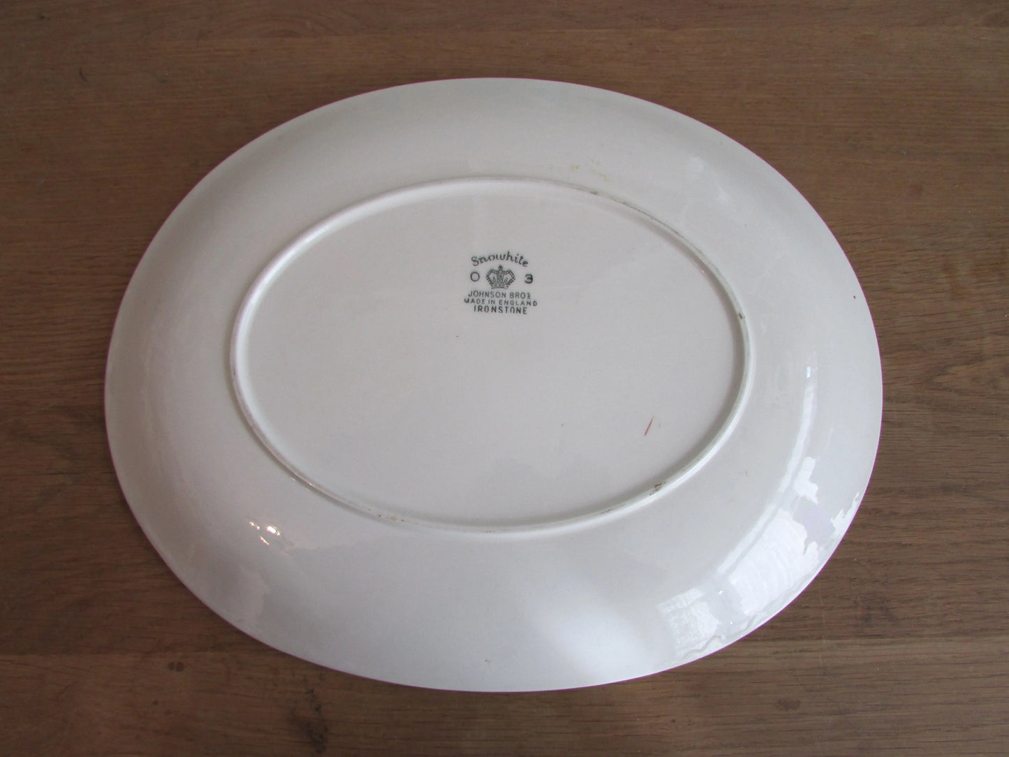Pair of 1950s Johnson Bros Snowhite "Rose" platters