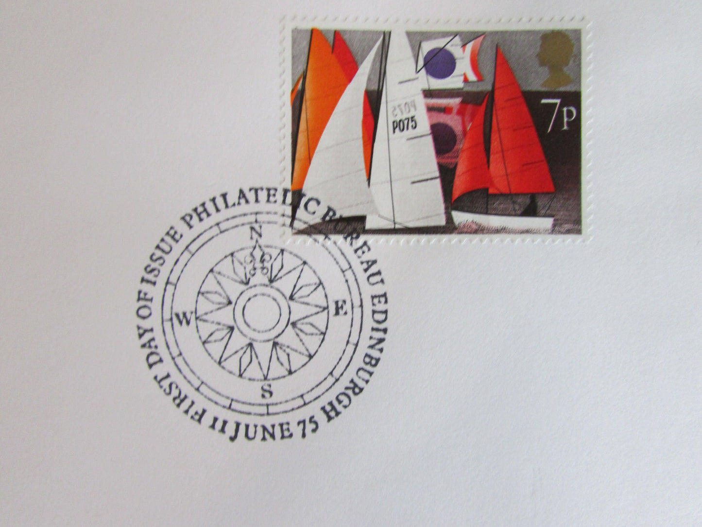 Set of four 1975 Post Office First Day Covers: Sailing