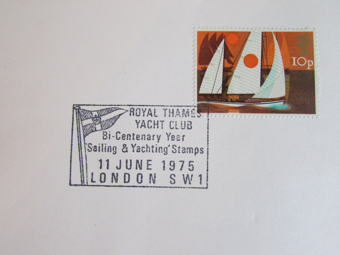 Set of four 1975 Post Office First Day Covers: Sailing