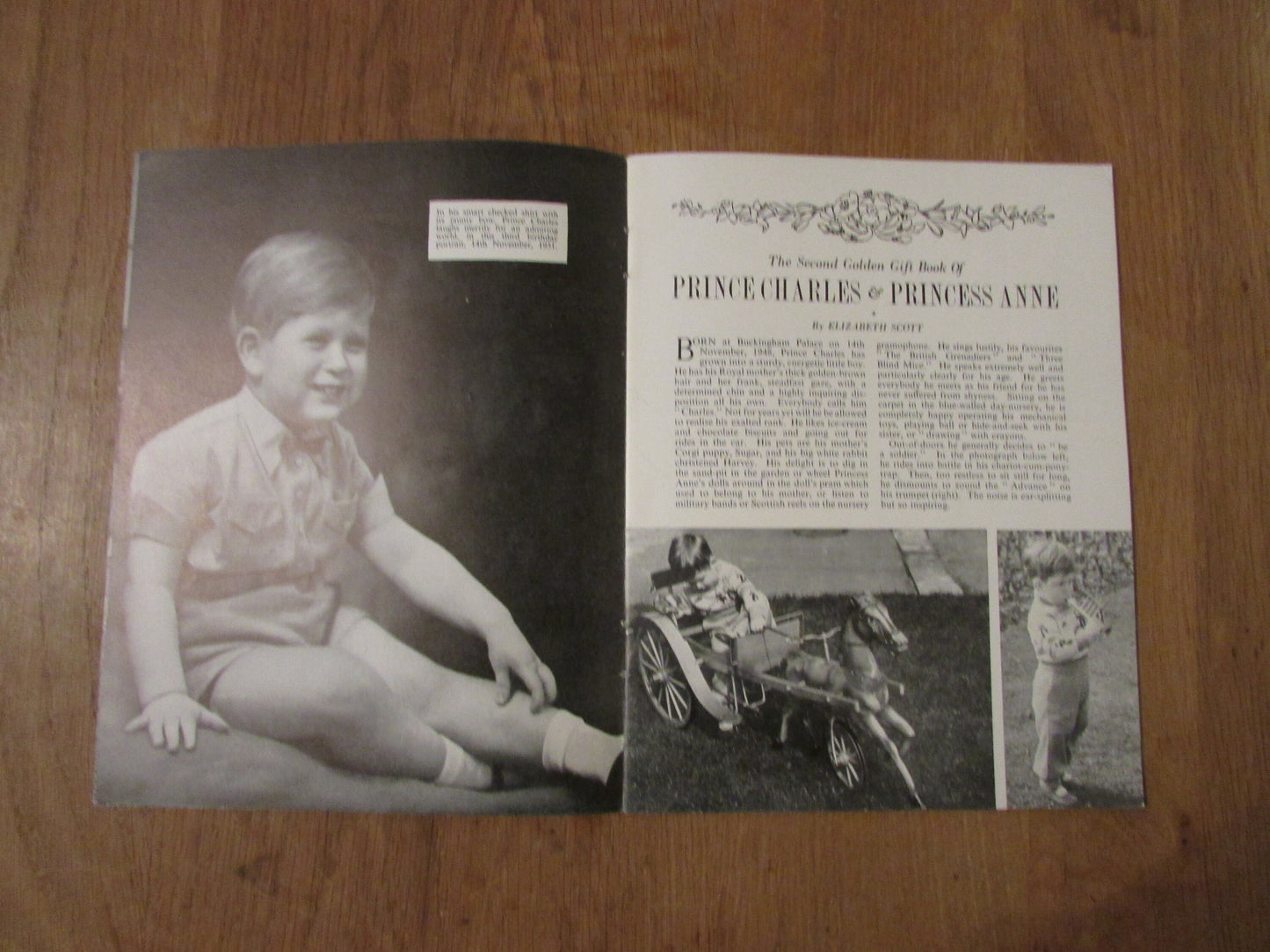 1953 Pitkin The Second Golden Gift Book of Prince Charles & Princess Anne